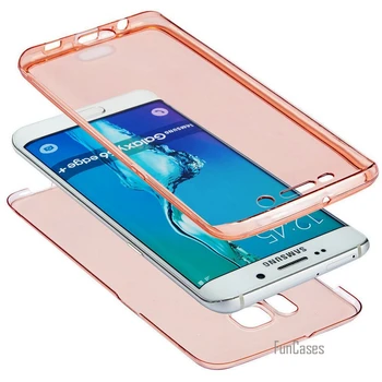For Samsung Galaxy A3 A5 A7 J5 J7 2016 J1 Grand Prime G530 S4 S5 S6 S7 Kant Tilfælde Blødt TPU Full body Beskyttende Klar Omfatte Tilfælde,