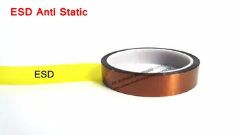 0.06 mm Tyk 55mm*20M Anti ESD-Statisk ESD Enkelt Sidet Klæbende Tape, Polyimid Film for Elektriske, Isolere