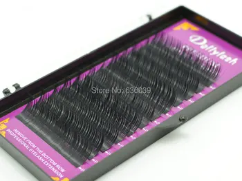 0.07/0.10/0.15/0.20/0.25 Høj kvalitet eyelash extension enkelte mink hair extension falske øjenvipper 6 stk/sæt gratis fragt