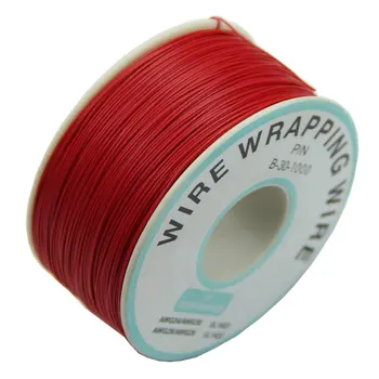0,25 mm Wire-Wrapning Wire 30AWG Kabel 305m Nye (Red)