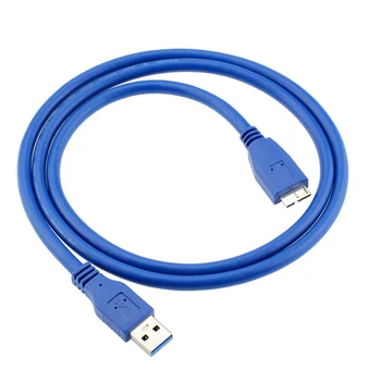 0,3 meter Super High Speed USB 3.0 5Gbps M/F mandlige og kvindelige kabel forlænger ledning til Hub/keyboard/Mus/headset - 1stk-Blå