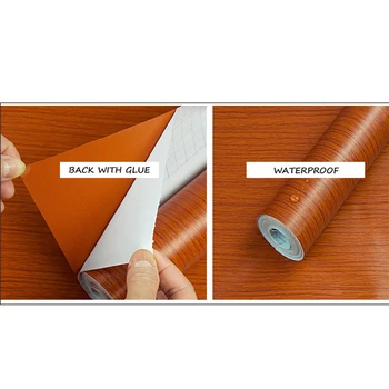 0.45x5m Stue Undersøgelse Døren Møbler Vinyl Klistermærker Vandtæt Wall Sticker Home Decor Aftagelige PVC Selvklæbende Tapet
