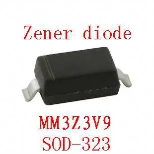 0805 smd zener diode sod-323 MM3Z3V9 100pcs