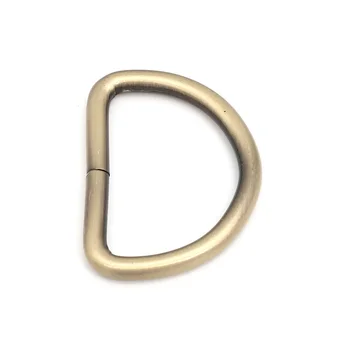 1 1/2 Tommer Usvejset D-Ringe 38mm Forgyldt Metal D-ring 50stk/masse