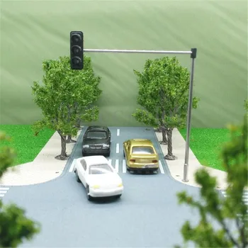 1:100 Skala Trafik Lys Signal Model Tog Arkitektur Krydse Gaden HO/OO
