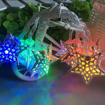 1.2 m, Star Style 10 LED String Lys AA Batteri Drevet LED kulørte Lamper Jul Wedding Haven Indendørs Hjem Dekoration lys
