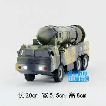 1:32 Høj simulation Interkontinentalt Missil legetøj,militære modeller, Dongfeng DF-31 raketkastere,trække sig tilbage legetøj bil