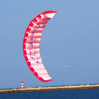 1,4 M Dual Linje Parafoil Kite Med Flyvende Værktøjer Stranden Kite Magt Fletning Sejlads Kitesurf Sjov Sport At Spille Flying Udendørs Legetøj