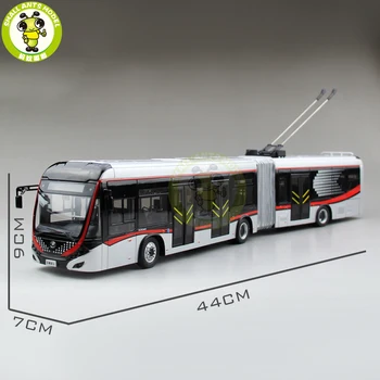 1/42 YuTong Bus ZK5180A City Bus, Trolleybus Formuleret bus Trykstøbt Bus Model Gave Samling Hobby