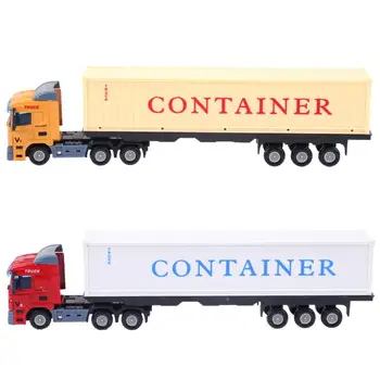 1:48 Tegnefilm container lastbil Trykstøbt Legering Toy Model Bil, Container, Lastbil Børns Uddannelsesmæssige Legetøj Chirstmas Fødselsdag Gave