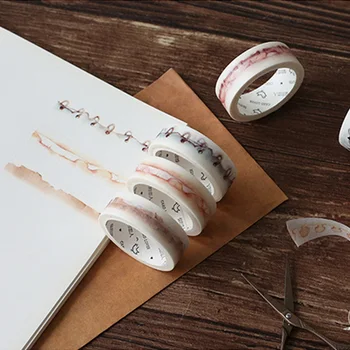 1,5 cm*7m Vintage Base tekstur washi tape DIY dekorative scrapbooking planner masking tape label-klistermærke, brevpapir