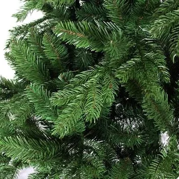 1.5 M, 1.8 M, 2.1 M / 2,4 M juletræ nøgne træ juledag PE + PVC blandet blade juletræspynt
