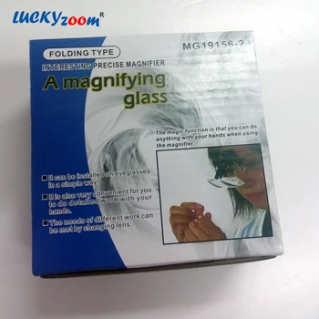 1,5 X 2,5 X 3,5 X Clip-on Briller Type Folable Forstørrelse til Læsning lup Med 3STK Harpiks Linse Lup Gratis Fragt