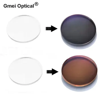 1.56 Fotokromisk Enkelt Syn Recept Optiske Briller Kontaktlinser med Hurtigt farveskift Performance