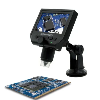 1-600x 3.6 MP USB Digital Elektronisk Mikroskop Bærbare 8 LED VGA-Mikroskop Med 4,3