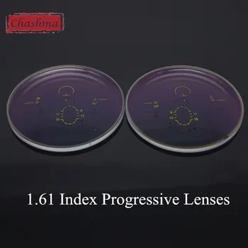 1.61 Indeks Interiør Gradvis Tilføjelse Linser PAL Øjne Bifokale Multifokal Optiske Briller Bredt Felt Progressive Linser
