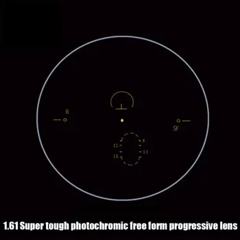 1.61 Super Sej Fotokromisk Digital Free-form, Progressive, Asfæriske Optiske Recept Linser Hurtigt Farve Skiftende Resultater