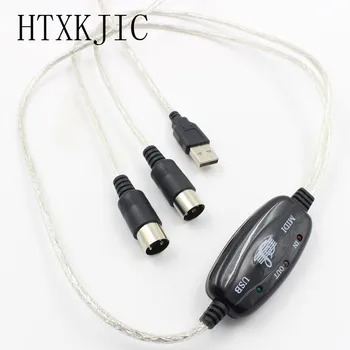 1.8 M, USB-MIDI-Kabel Konverter til PC Keyboard Adapter detailpakning HTXKJIC