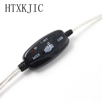 1.8 M, USB-MIDI-Kabel Konverter til PC Keyboard Adapter detailpakning HTXKJIC