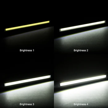 1*COB lys stribe led-Lithium-Ion-Bil Styling Hjælp af Rørlig Nat Lys-Lampe USB-Genopladelige COB LED Slim Arbejde Lys