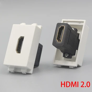 1 Enhed HDMI2.0 Version Kvinde Til Kvinde Stikkontakten 23x36mm Slot Stik Direkte Stikket HDMI Til Væg frontplade