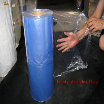 1 kg/masse 5/6/7/~32cm bredde PVC Heat Shrink Wrap rør engros i rulle Klare Plast pe-pose Gave Kosmetik Emballage DIY-cut