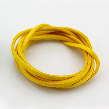 1 meter 2,6 mm koreanske Velour Læder Snor Snor Reb, Tråd Vintage efter købet Dekorative Reb for DIY håndværk armbånd halskæde