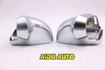 1 par For Audi A3 S3 8X 08 A4 S4 B8 S5 A5 S6 A6 Q3 mat krom Sølv spejl tilfælde bakspejlet dække shell