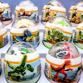 1 Pc Samling Dinosaur-Modeller Mini DIY-Kids Børn Udviklingsmæssige Puzzel Æg Legetøj Fødselsdag Gave Tilfældig Farve