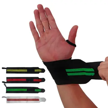 1 pc-Sport Wrist Wrap Forbinding på Hånden Støtte Armbåndet Beskytter Svedbånd Fitnesscenter Rem Sport Tandbøjle