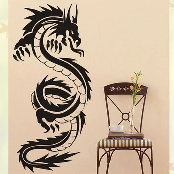 1 STK Dragon Wall Sticker Citat Viny Decal Art House Udsmykning