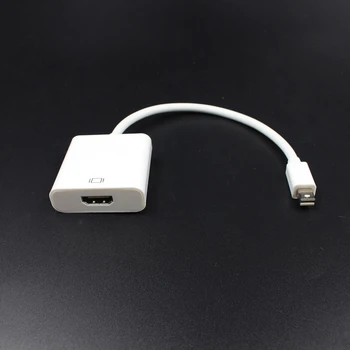 1 stk Forgyldt Mini DP til HDMI Adapter Professionel Thunderbolt Display Port Male to HDMI Female Kabel Til HDTV-Skærm
