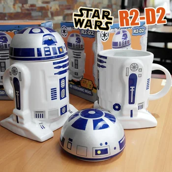 1 STK Kreative Star Wars R2-D2 Robot Keramiske Krus Personlighed Og Kop i Porcelæn Te Kop Zakka Tumbler for Børn Ven Gave