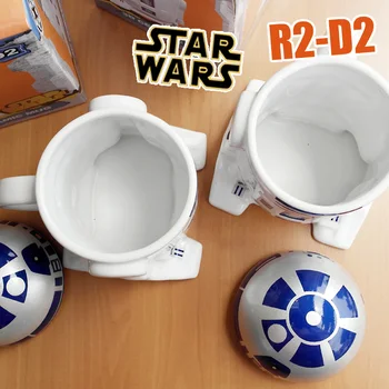 1 STK Kreative Star Wars R2-D2 Robot Keramiske Krus Personlighed Og Kop i Porcelæn Te Kop Zakka Tumbler for Børn Ven Gave