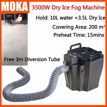 1 Stk/masse 3500w dry ice maskine lav jorden tåge maskine fase virkning party maskine vand, røg maskine tøris effekt 3m slange