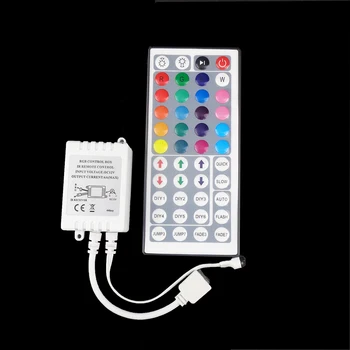 1 stk Mini IR-LED RGB Remote Controller med IR Fjernbetjening 44 Nøgler DC12V 6A antal Led Lysdæmper for 3528 & 5050 RGB LED Strip Lights VR
