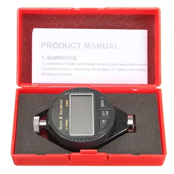 1 stk Ny Digital Hårdhed Durometer Tester 0-100HA, Shore A LCD-Måleren For Gummi, Plast, Læder Multi-fedt, Voks