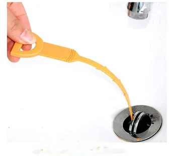1 STK Vask Håret rengøring rengøring Krog Toilet Rensning af Afløb Krog Badeværelse gulvafløb Kloak Skraber Enhed Små Værktøjer OK 0042