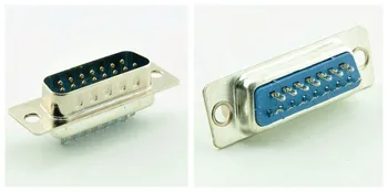 1 stk VGA (D-Sub To Rækker, 15-Pin-DIY-VGA Han+Shell Plast Adapter Forlænge VGA Converter Stik Til DIY-VGA-Kabel