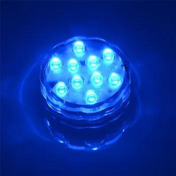 (1 styk/Masse ) 10 RGB Lys, Lys Stå Base Display for Shisha Vandpibe/ Fest / Bryllup Forsyninger LED Lanterne Lys
