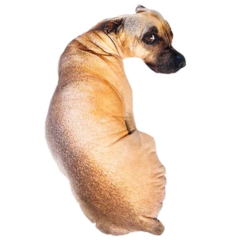 1 stykke Kreativt Lille Hund Form Dekorativ Pude, Legetøj Smide Pude Gift Med Inderste Fyldt Home Decor Sofa Nye Ankomst 40x17cm