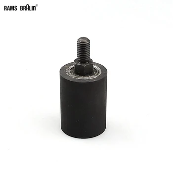 1 stykke OD 35-80 Valgfri Gummi-Rulle med Aksel M10* 12 mm slibemaskine Kontakt Hjul med Kuglelejer