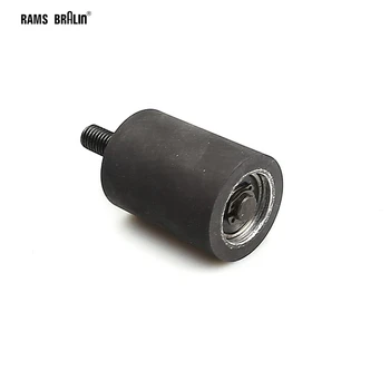 1 stykke OD 35-80 Valgfri Gummi-Rulle med Aksel M10* 12 mm slibemaskine Kontakt Hjul med Kuglelejer