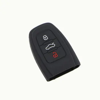 1 Stykke Silikone nøglering Nøglering Fob Nøglen Protector Dække Sagen for Audi A4 A6 RS4 A5 A7 A8 S5 RS5 8T Q5 S5 S6 Nøgle