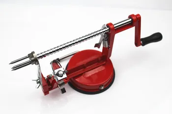 1 sæt 3i1 frugt værktøjer Apple Slinky Maskine Skrællekniv Frugt Cutter Pålægsmaskine Køkkengrej Apple peeling machine(00153)