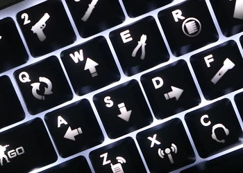 1 sæt ABS CSGO mekanisk tastatur Tasterne personlighed gennemsigtig Bærbare keycap