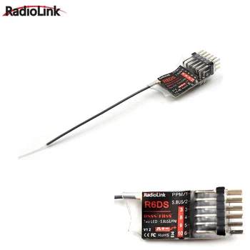 1 sæt Radiolink 2,4 G 6CH RadioLink R6DS DSSS Modtager til AT9 AT9S AT10 Sender RC 2,4 G-modtager til RC MODEL FLY