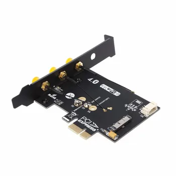 1 Sæt WiFi + Bluetooth 4.0 Trådløse Kort Til Mini PCI-E 1X Adapter Til PC/Hackintosh Høj Kvalitet C26