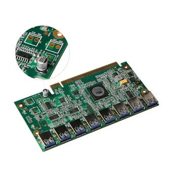 1 Til 8 PCIe Miner Maskine Grafik Kort forlængerledning PCI-E 16X Igen 8 Port USB3.0 PCIE-indstikskort Riser Card BTC LTC ETH