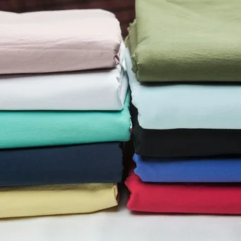 10 Farver: Sand vasket ren bomuld, stof, farve, syning af tøj, Indretning, Pude, Dyne, håndværk af værftet